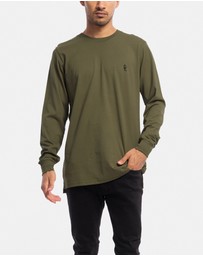 Counter Culture - Cypher Embroidery Long Sleeve Tee