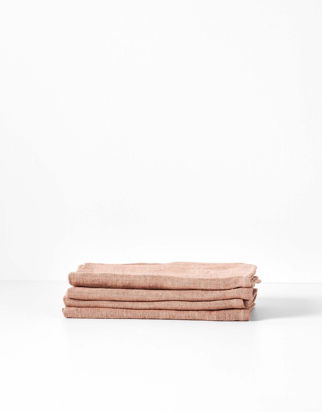 Aura Home - Vintage Pure Linen Napkin Set of 4