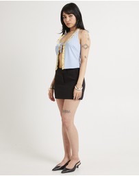 Alice In The Eve - Rome Ruffle Halter Top