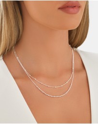 Michael Hill - 45cm Multi-Layer Bead Chain in Silver