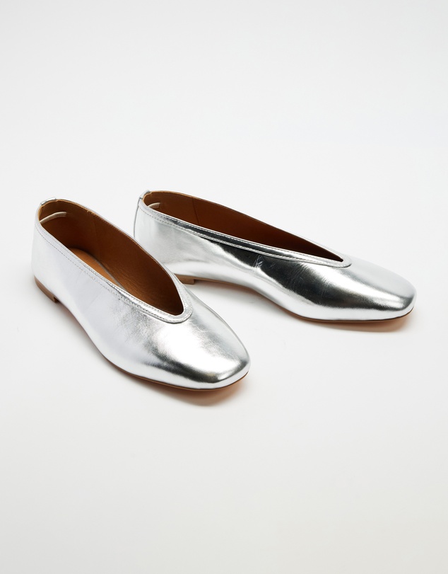 AERE - Tori Leather Ballet Flats