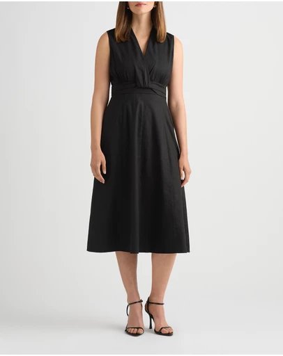 David Lawrence - Keets Stretch Linen Dress