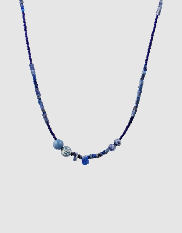 Haze & Glory - ICONIC EXCLUSIVE - Necklace Men Agate Beads 925 Sterling Silver