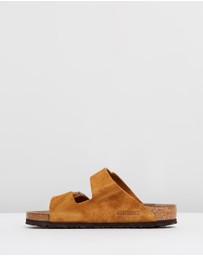 Birkenstock - Unisex Arizona Suede Leather Regular Sandals