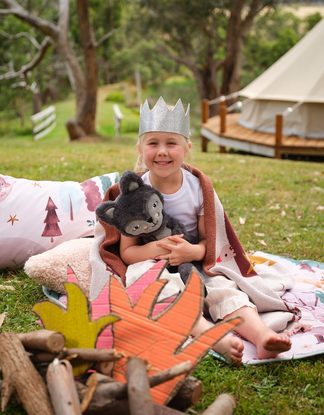 Linen House Kids - Folk Woodland Blanket