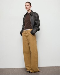 M.N.G - Wide-Leg Low-Rise Corduroy Jeans
