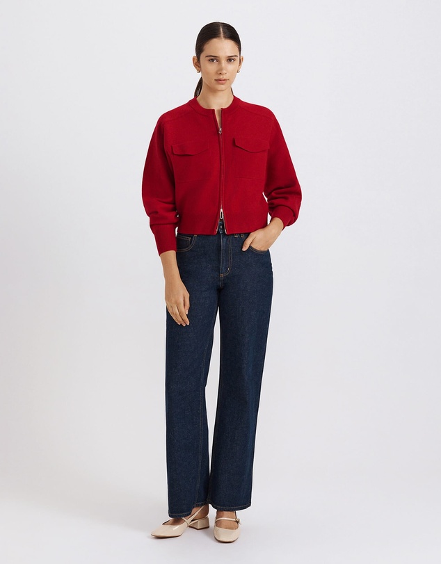 SABA - Amaya Boiled Wool Bomber