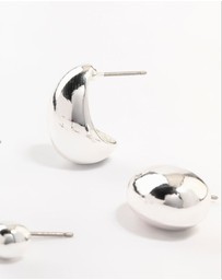 Lovisa - Silver Plated Teardrop Stud Earrings 2-Pack