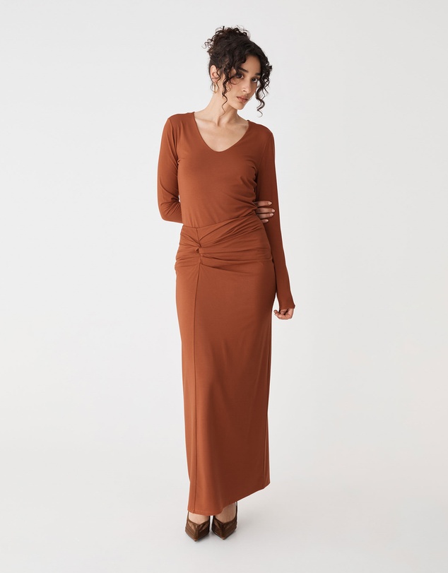 Forcast - Dasha Ruched Bamboo Skirt