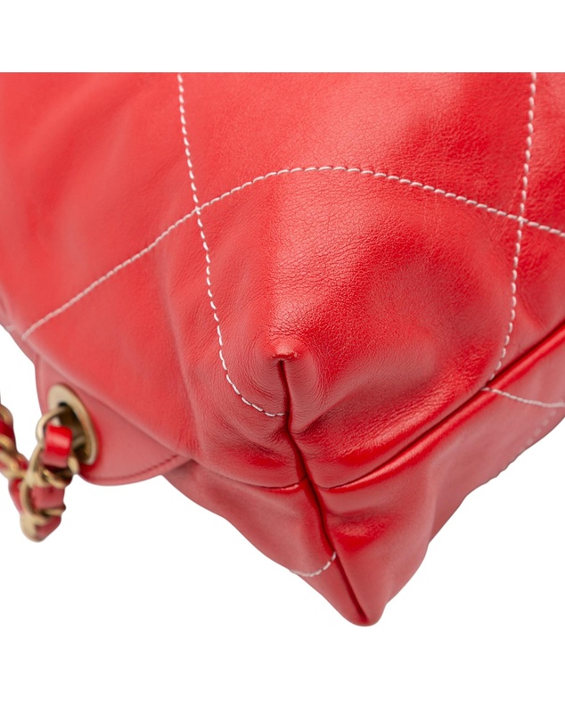 Pre-Loved by Azura Reborn - Pre-Loved Large Shiny Quilted Calfskin 22 Backpack