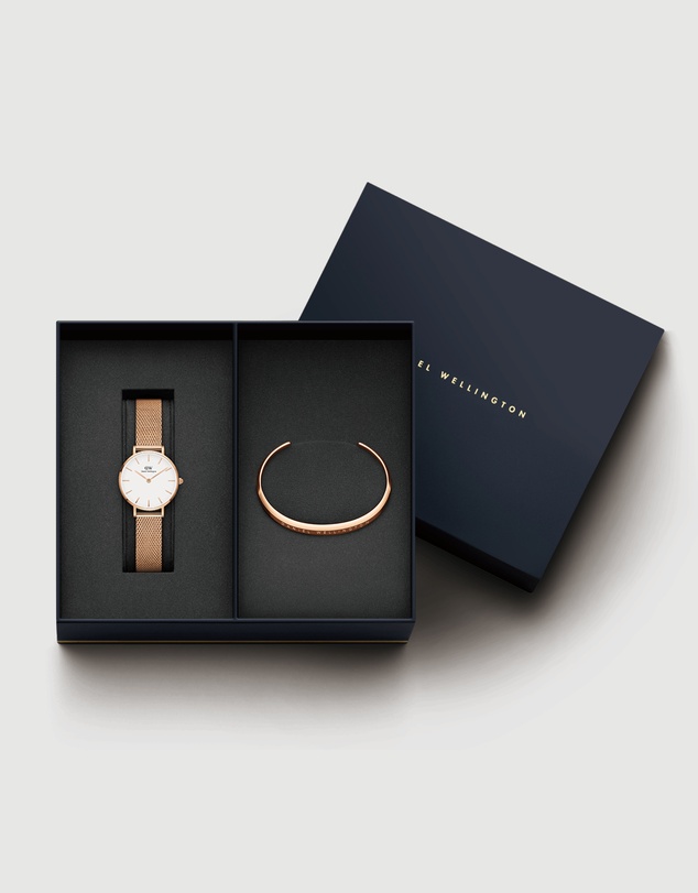 Daniel Wellington - Gift Set - Petite Melrose 28mm + Classic Bracelet Small