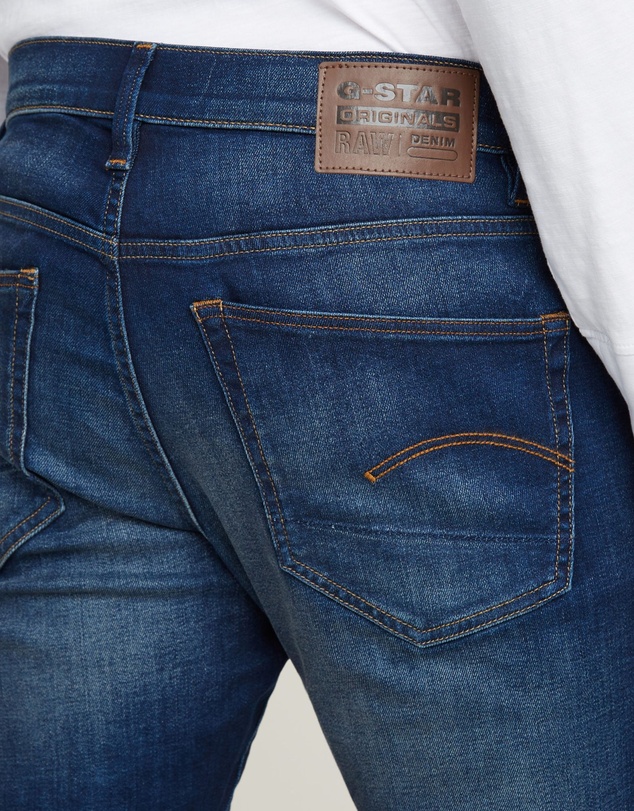 G-Star - 3301 Slim Worker Blue Faded