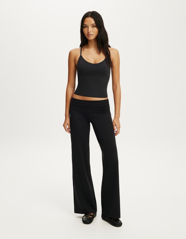 Cotton On Body Active - Ultra Soft Roll Over Wide Leg Pant