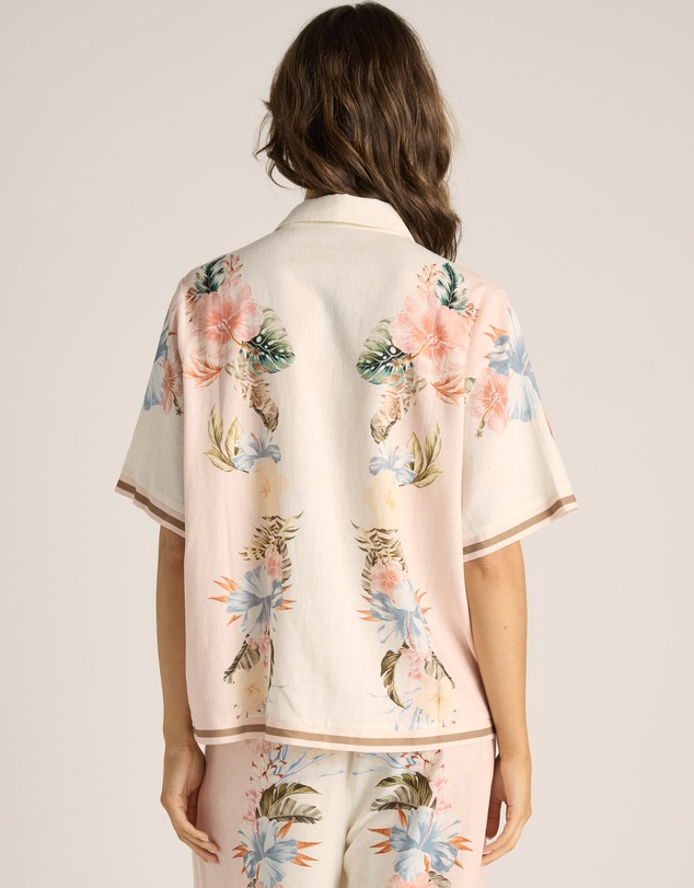 Fate + Becker - Solara Placement Print Collared Shirt