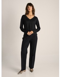 Fate + Becker - Oriane Sparkle V-Neck Knit