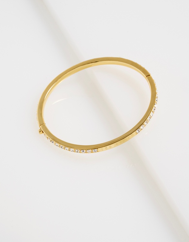 Ted Baker - CLAUDIA: Narrow Crystal Hinged Bangle Bracelet