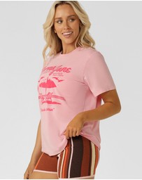 Lorna Jane - Beach Club Washed Relaxed T-Shirt