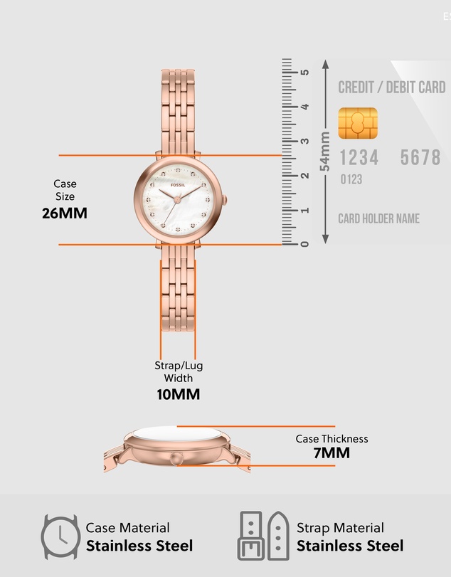 Fossil - Heidi Rose Gold Analogue Watch