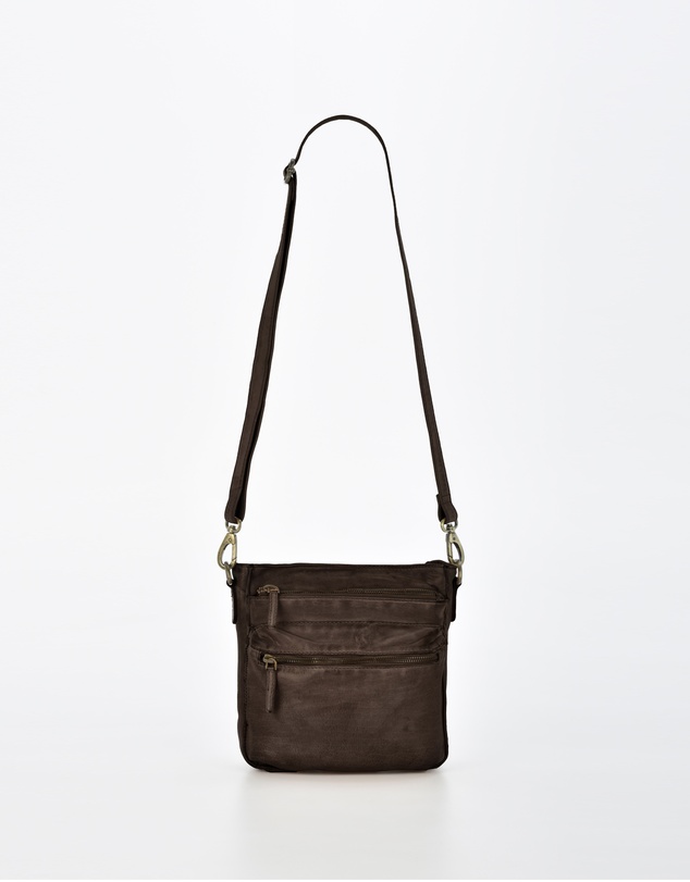 Cobb & Co - Mawson Washed Leather Multiple Pocket Crossbody