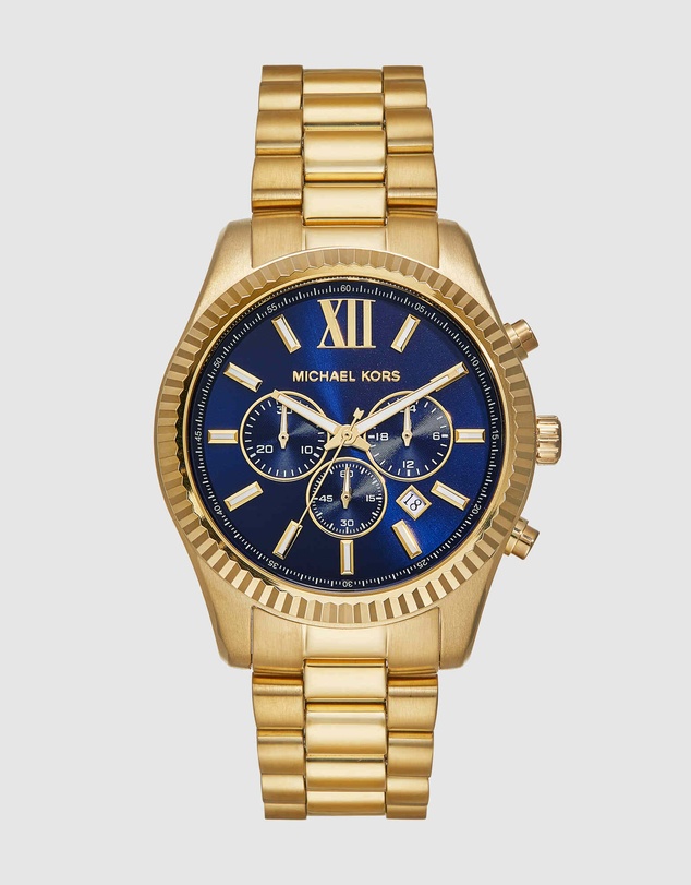Michael Kors - Lexington Gold Tone Chronograph Watch