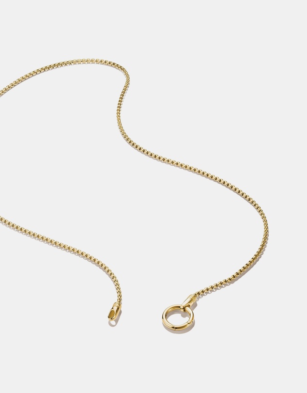 THOMAS SABO - Gold-Tone Stainless Steel Box Chain Necklace with Ring Clasp 2.7mm