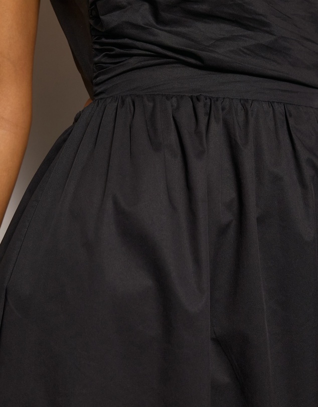 AERE - Ivy Cotton Tie Back Midi Dress