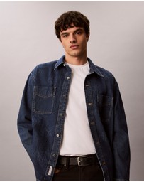 Calvin Klein Jeans - Denim Allover Monogram 90s Overshirt