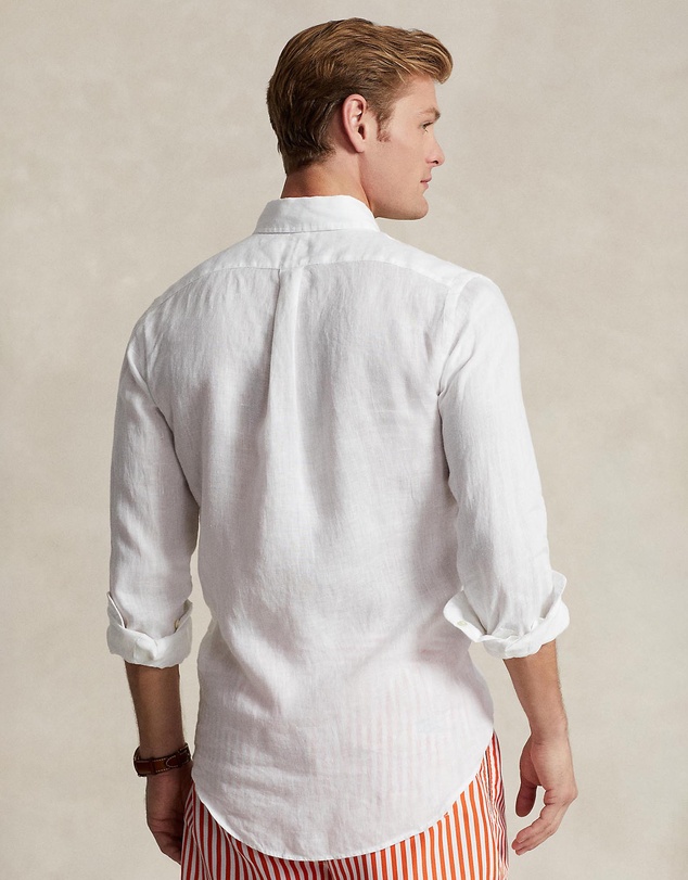 Polo Ralph Lauren - Custom Fit Linen Shirt- ICONIC EXCLUSIVE