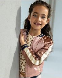 Like FLO - Fancy Leopard Combi Dress with Terry Skirt - Kids-Teens