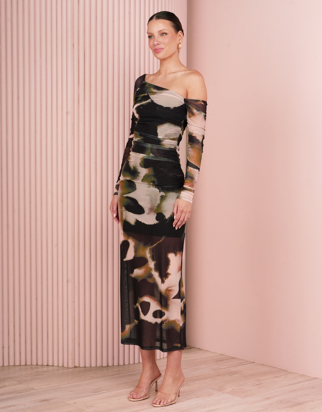Azzurielle - Quieva Off Shoulder Maxi Dress