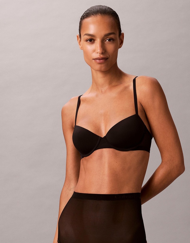 Calvin Klein - Minimalist Mesh Uplift Demi Padded Underwire Bra