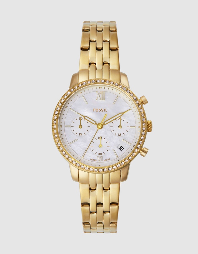 Fossil - Neutra Gold Tone Chronograph Watch