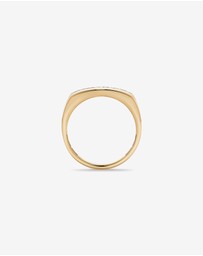 Michael Hill - 0.18 TW Black Diamond Men's Ring in 10kt Yellow Gold