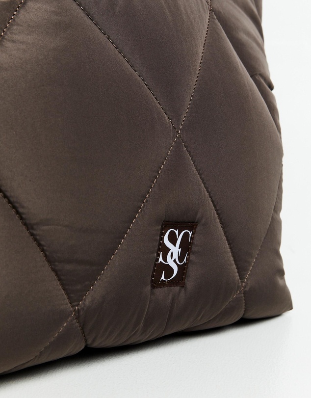 Subtitled - Nylon Quilted Puff Tote Bag