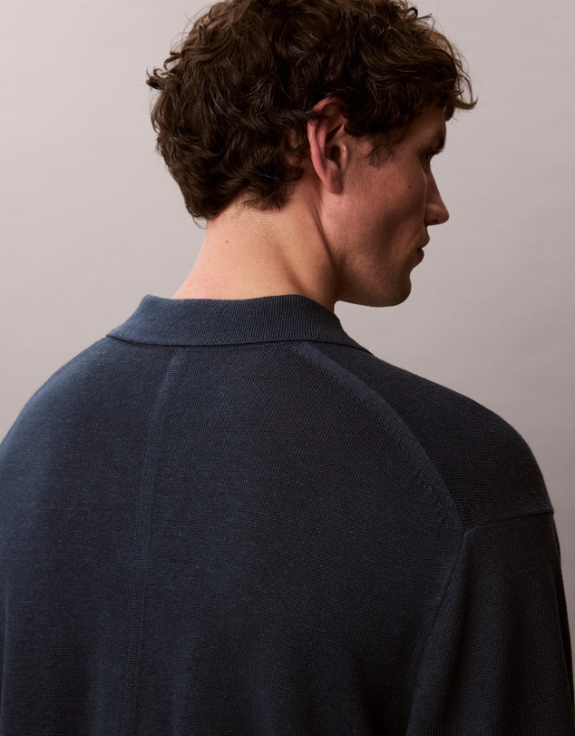 Calvin Klein - Linen Blend Polo Sweater