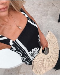 Esther & Co - Holden Dress - Black Floral