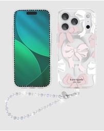 Kate Spade - Kate Spade Tied With A Bow MagSafe Charm Bundle for iPhone 17 Pro