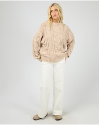 All About Eve - Higgins Cable Knit Oat