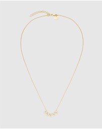 Rosefield - The Octagon XS - Gold Tone Watch and Playful Crystals Necklace Set