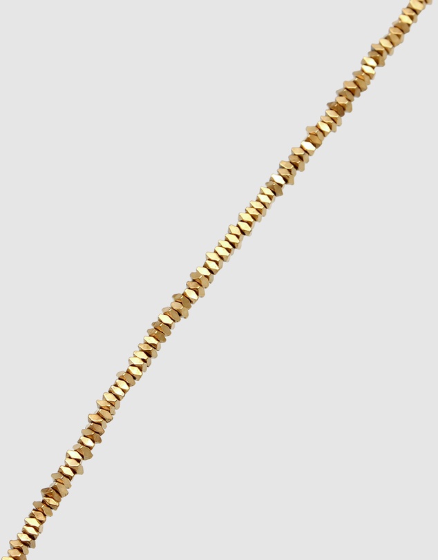 Elli Jewelry - Necklace Hematite Beaded Layering 925 Sterling Silver Gold-Plated