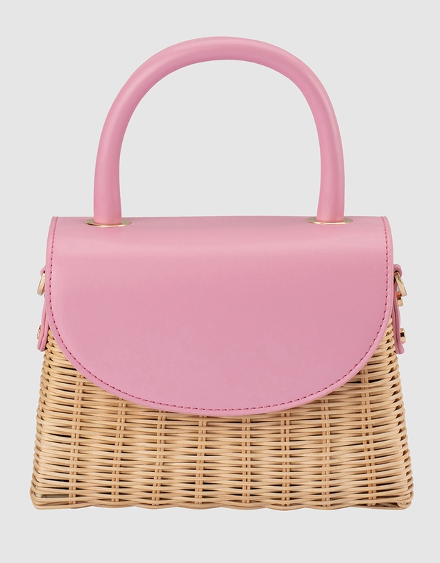 Olga Berg - Elle Wicker Top Handle