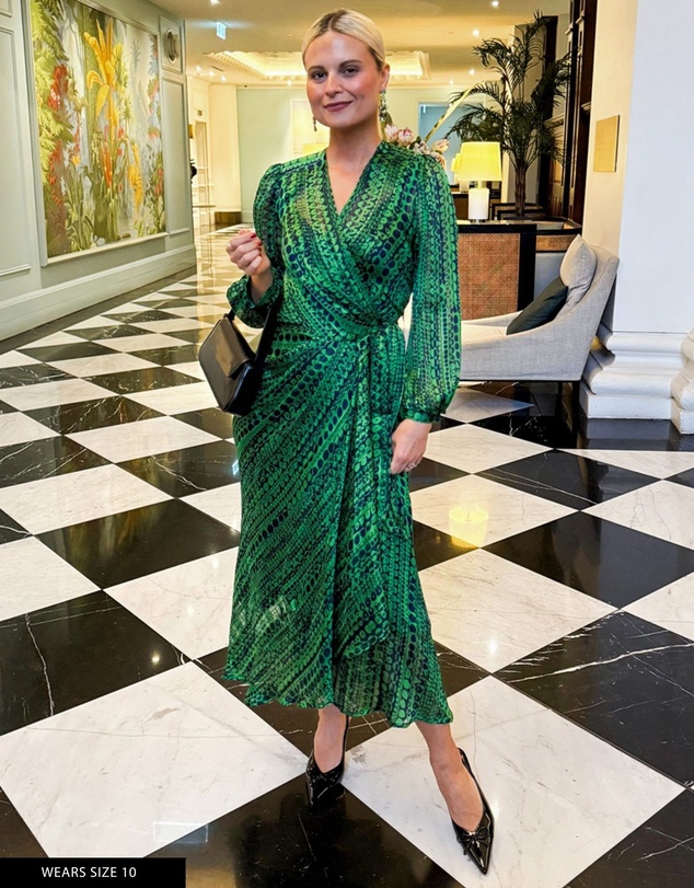 SACHA DRAKE - Savoir Midi Wrap Dress