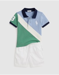 Polo Ralph Lauren - Big Pony Cotton Polo Shirt & Shorts Set - ICONIC EXCLUSIVE - Babies