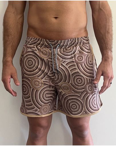 Brown Aborginal Print