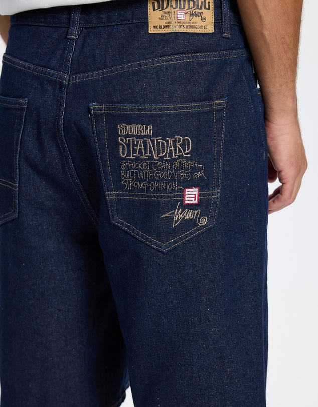 S Double - Emb 5 Pocket Shorts