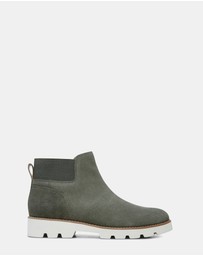 Vionic - Brionie Chelsea Boot - Olive Suede
