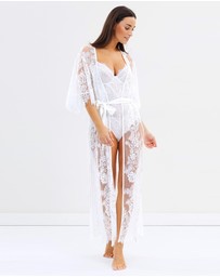 Homebodii - Leah Long Lace Robe