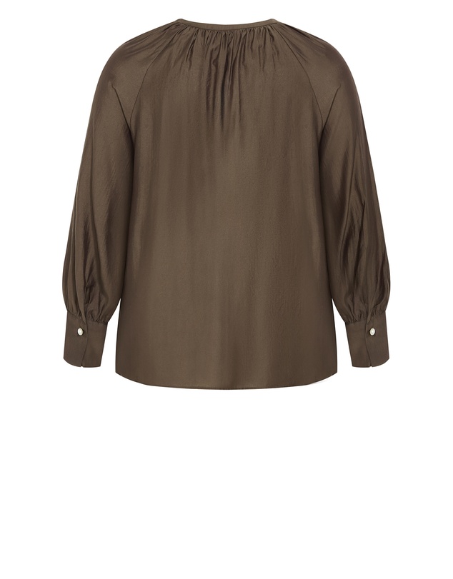 City Chic - Felicity Relaxed V Neck Shirt