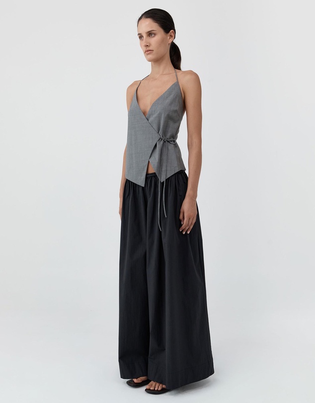 St. Agni - Wool Rouleau Halter Top
