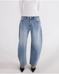 Abrand - 95 Barrel Crop Jeans - ICONIC EXCLUSIVE